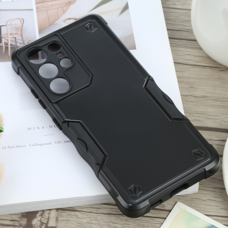 For Samsung Galaxy S21 Ultra 5G Non-slip Armor Phone Case(Black) For Samsung Galaxy S21 Ultra 5G Non-slip Armor Phone Case(Black)