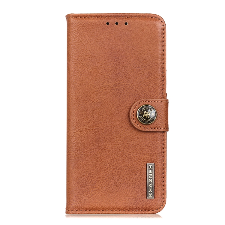 For Galaxy A71 Cowhide Texture Horizontal Flip Leather Case with Holder & Card Slots & Wallet(Brown)