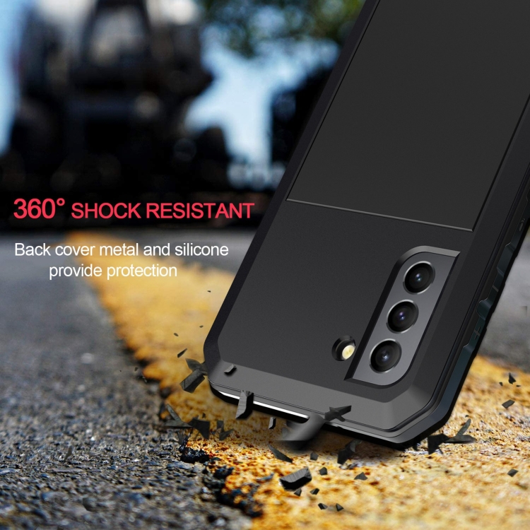 For Samsung Galaxy S22+ 5G Shockproof Life Waterproof Silicone + Zinc Alloy Phone Case(Black) For Samsung Galaxy S22+ 5G Shockproof Life Waterproof Silicone + Zinc Alloy Phone Case(Black)