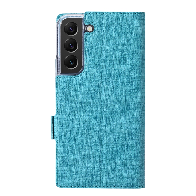 For Samsung Galaxy S22 5G ViLi K Series Magnetic Buckle Leather Phone Case(Blue) For Samsung Galaxy S22 5G ViLi K Series Magnetic Buckle Leather Phone Case(Blue)