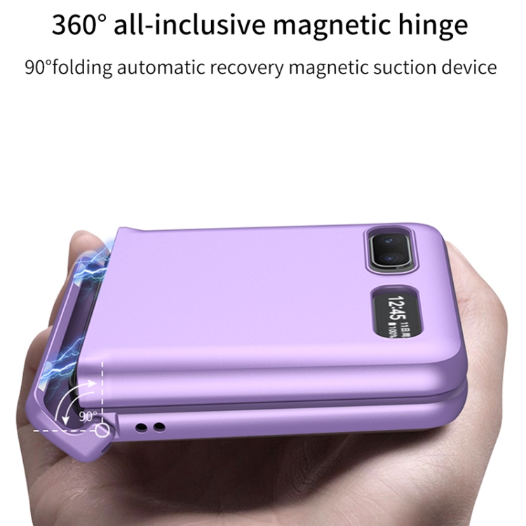 Para Samsung Galaxy Z Flip 5G GKK Magnético Cobertura completa Teléfono  Funda para teléfono (púrpura)