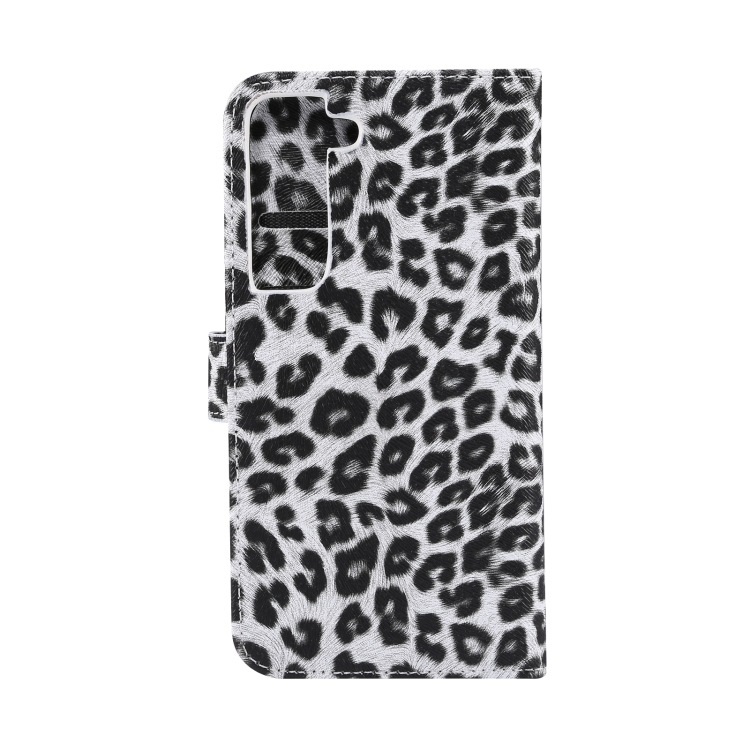 For Samsung Galaxy S22 5G Leopard Pattern Flip Leather Phone Case(White) For Samsung Galaxy S22 5G Leopard Pattern Flip Leather Phone Case(White)