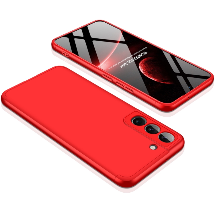 For Samsung Galaxy S22 5G GKK Three Stage Splicing PC Phone Case(Red) For Samsung Galaxy S22 5G GKK Three Stage Splicing PC Phone Case(Red)