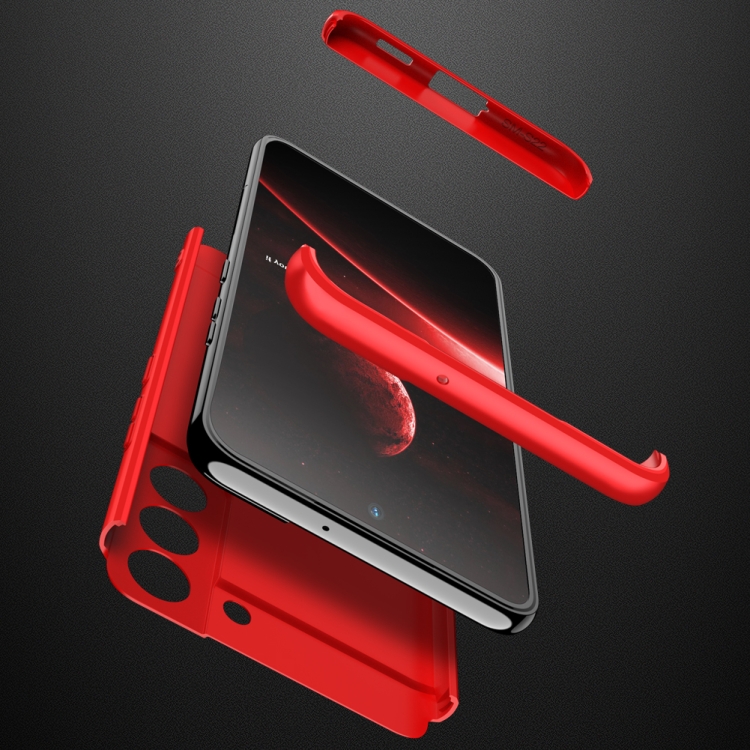 For Samsung Galaxy S22 5G GKK Three Stage Splicing PC Phone Case(Red) For Samsung Galaxy S22 5G GKK Three Stage Splicing PC Phone Case(Red)
