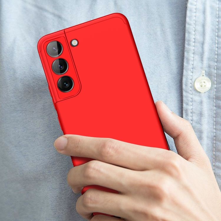 For Samsung Galaxy S22 5G GKK Three Stage Splicing PC Phone Case(Red) For Samsung Galaxy S22 5G GKK Three Stage Splicing PC Phone Case(Red)