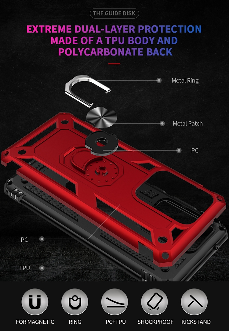 For Galaxy S20 Ultra Shockproof TPU + PC Protective Case with 360 Degree Rotating Holder(Silver) For Galaxy S20 Ultra Shockproof TPU + PC Protective Case with 360 Degree Rotating Holder(Silver)