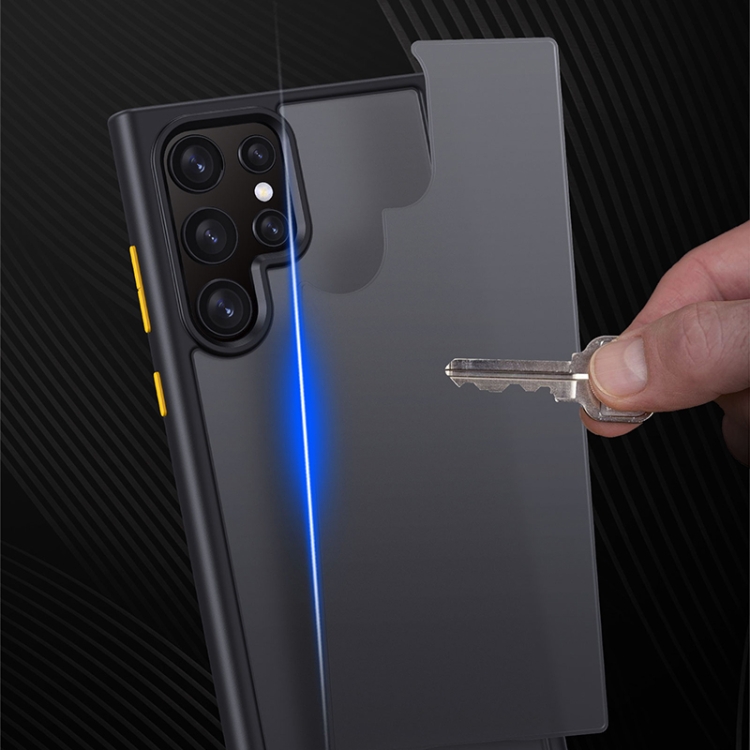 For Samsung Galaxy S22 Ultra 5G Skin Feel Series PC + TPU Frosted Phone Case(Black) For Samsung Galaxy S22 Ultra 5G Skin Feel Series PC + TPU Frosted Phone Case(Black)