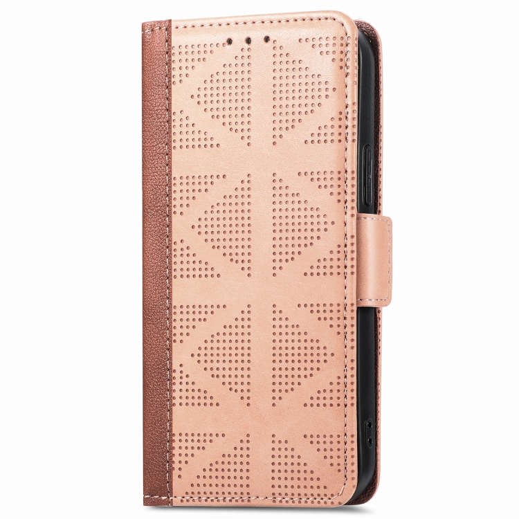 For Samsung Galaxy S22 Ultra 5G Grid Leather Flip Phone Case(Apricot) For Samsung Galaxy S22 Ultra 5G Grid Leather Flip Phone Case(Apricot)