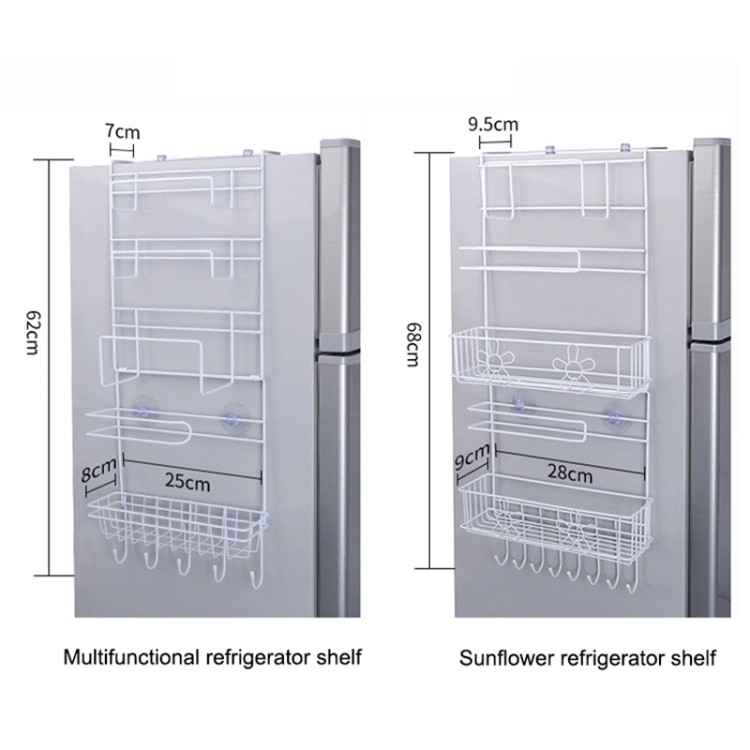 Support de rangement pour réfrigérateur multicouche étagère