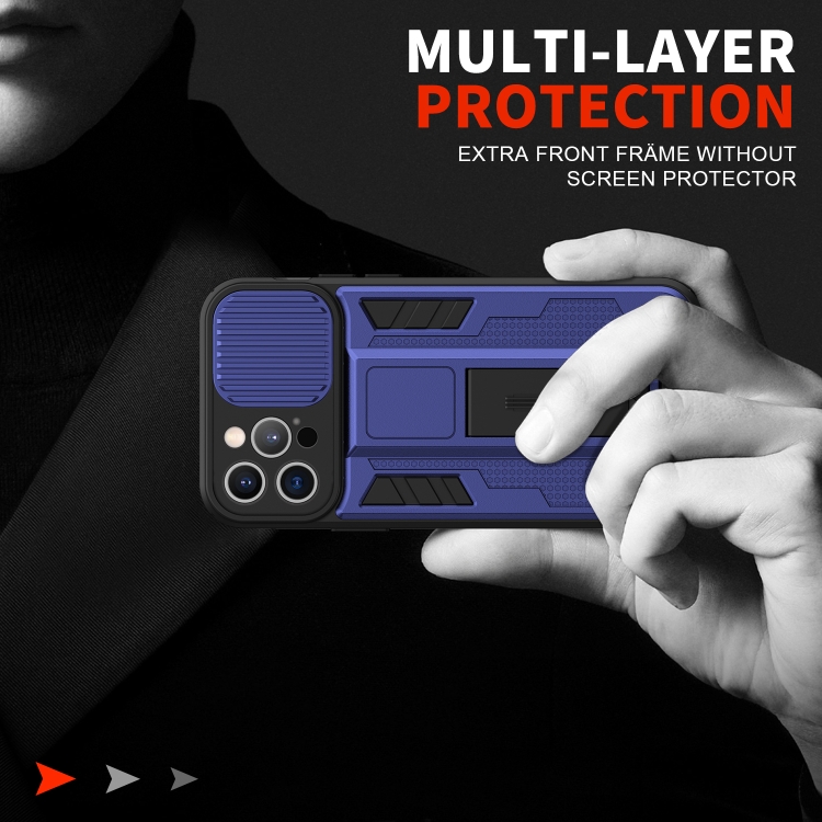 For iPhone 11 Pro Max Sliding Camera Cover Design Phone Case (Red)