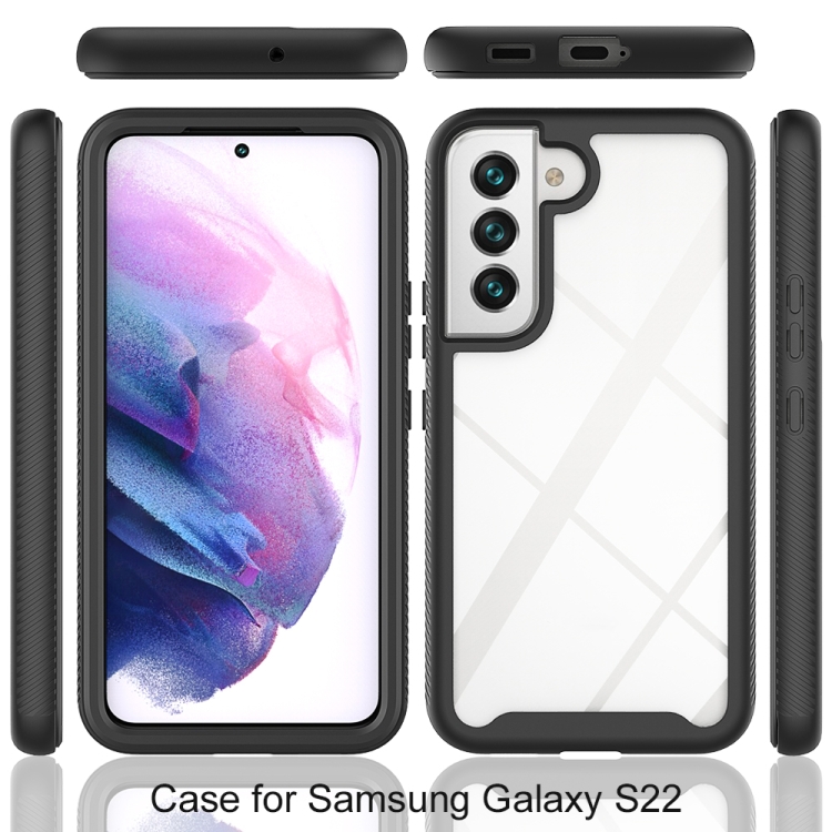 For Samsung Galaxy S22 5G Starry Sky Full Body Hybrid Shockproof Phone Case(Black) For Samsung Galaxy S22 5G Starry Sky Full Body Hybrid Shockproof Phone Case(Black)