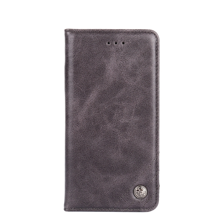 For Samsung Galaxy S21+ 5G Non-Magnetic Retro Texture Leather Phone Case(Grey) For Samsung Galaxy S21+ 5G Non-Magnetic Retro Texture Leather Phone Case(Grey)