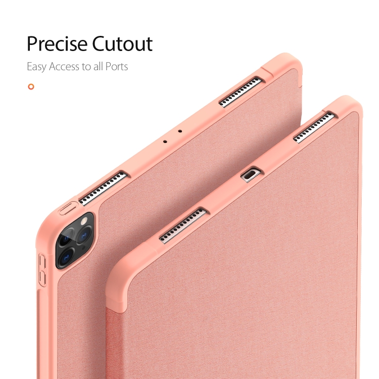 For iPad Pro 11 (2020) DUX DUCIS Domo Series Horizontal Flip Magnetic PU Leather Case with Three-folding Holder & Pen Slot(Pink) For iPad Pro 11 (2020) DUX DUCIS Domo Series Horizontal Flip Magnetic PU Leather Case with Three-folding Holder & Pen Slot(Pink)