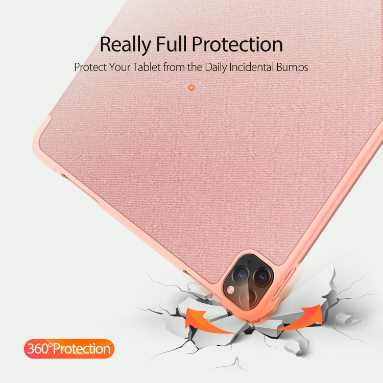 For iPad Pro 11 (2020) DUX DUCIS Domo Series Horizontal Flip Magnetic PU Leather Case with Three-folding Holder & Pen Slot(Pink) For iPad Pro 11 (2020) DUX DUCIS Domo Series Horizontal Flip Magnetic PU Leather Case with Three-folding Holder & Pen Slot(Pink)