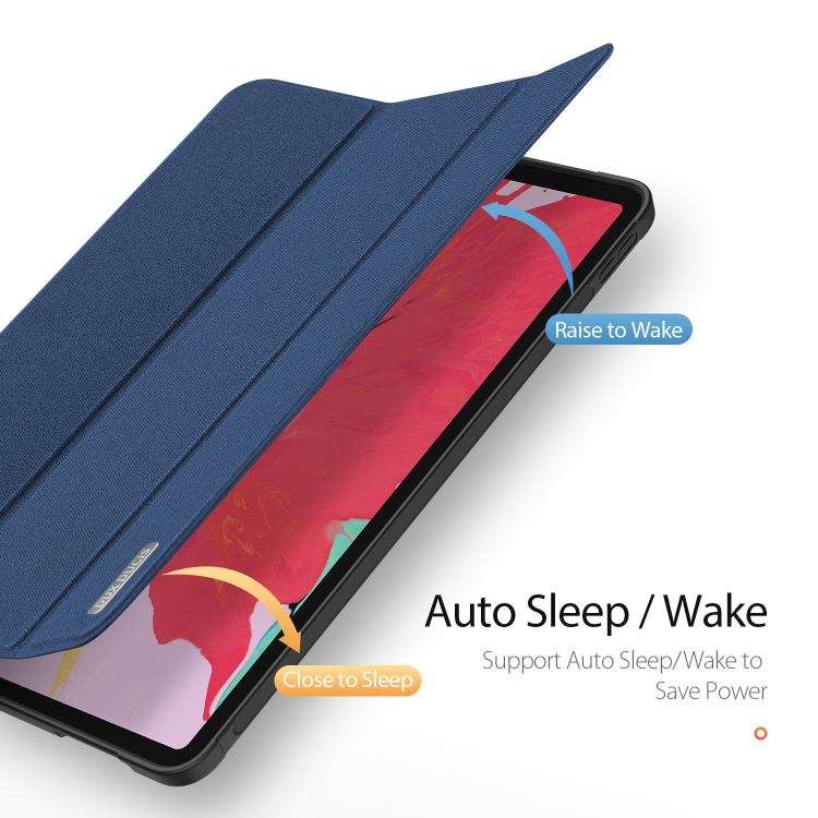 For iPad Pro 12.9 (2020) DUX DUCIS Domo Series Horizontal Flip Magnetic PU Leather Tablet Case with Three-folding Holder & Pen Slot(Blue) For iPad Pro 12.9 (2020) DUX DUCIS Domo Series Horizontal Flip Magnetic PU Leather Tablet Case with Three-folding Holder & Pen Slot(Blue)