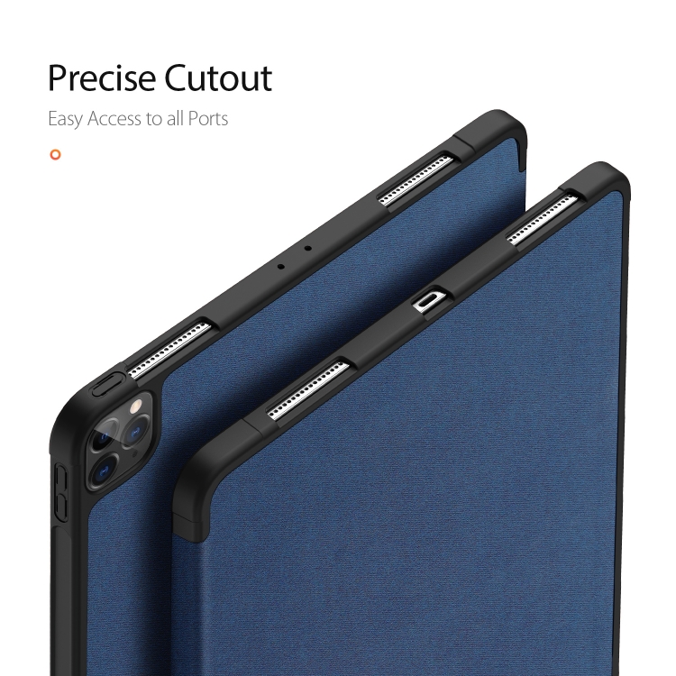 For iPad Pro 12.9 (2020) DUX DUCIS Domo Series Horizontal Flip Magnetic PU Leather Tablet Case with Three-folding Holder & Pen Slot(Blue) For iPad Pro 12.9 (2020) DUX DUCIS Domo Series Horizontal Flip Magnetic PU Leather Tablet Case with Three-folding Holder & Pen Slot(Blue)