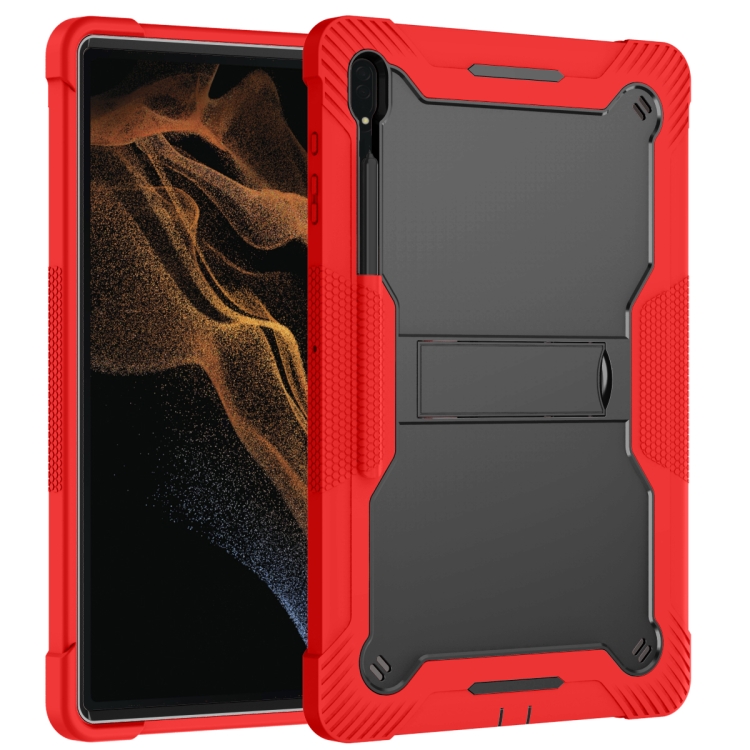 For Samsung Galaxy Tab S9 Ultra / S8 Ultra Silicone + PC Shockproof Protective Tablet Case(Red + Black) For Samsung Galaxy Tab S9 Ultra / S8 Ultra Silicone + PC Shockproof Protective Tablet Case(Red + Black)