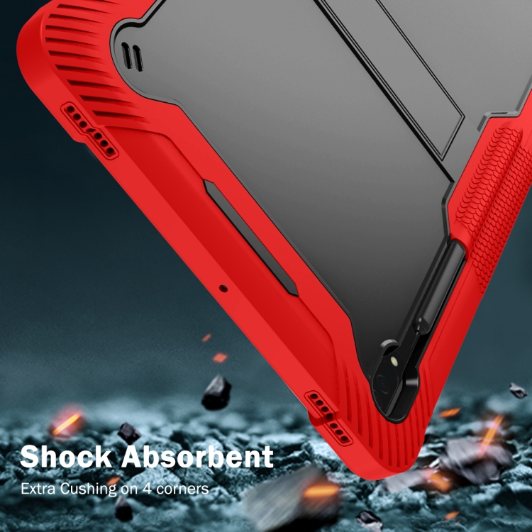 For Samsung Galaxy Tab S9 Ultra / S8 Ultra Silicone + PC Shockproof Protective Tablet Case(Red + Black) For Samsung Galaxy Tab S9 Ultra / S8 Ultra Silicone + PC Shockproof Protective Tablet Case(Red + Black)