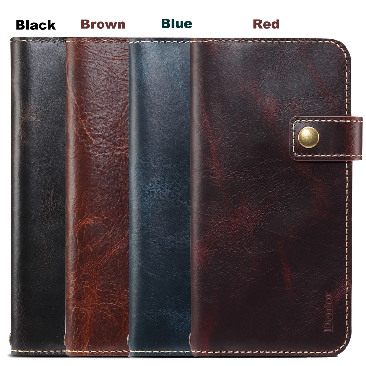 For iPhone 11 Pro Max Denior Oil Wax Cowhide DK Magnetic Button Horizontal Flip Leather Case with Holder & Card Slots & Wallet(Brown) For iPhone 11 Pro Max Denior Oil Wax Cowhide DK Magnetic Button Horizontal Flip Leather Case with Holder & Card Slots & Wallet(Brown)