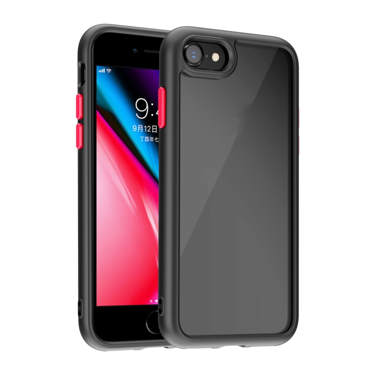 For iPhone SE 2022 / SE 2020 / 8 / 7 Kingsteel Wolf Glass Phone Case(Black) For iPhone SE 2022 / SE 2020 / 8 / 7 Kingsteel Wolf Glass Phone Case(Black)
