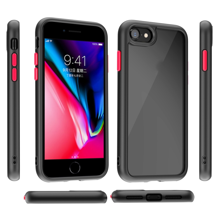 For iPhone SE 2022 / SE 2020 / 8 / 7 Kingsteel Wolf Glass Phone Case(Black) For iPhone SE 2022 / SE 2020 / 8 / 7 Kingsteel Wolf Glass Phone Case(Black)