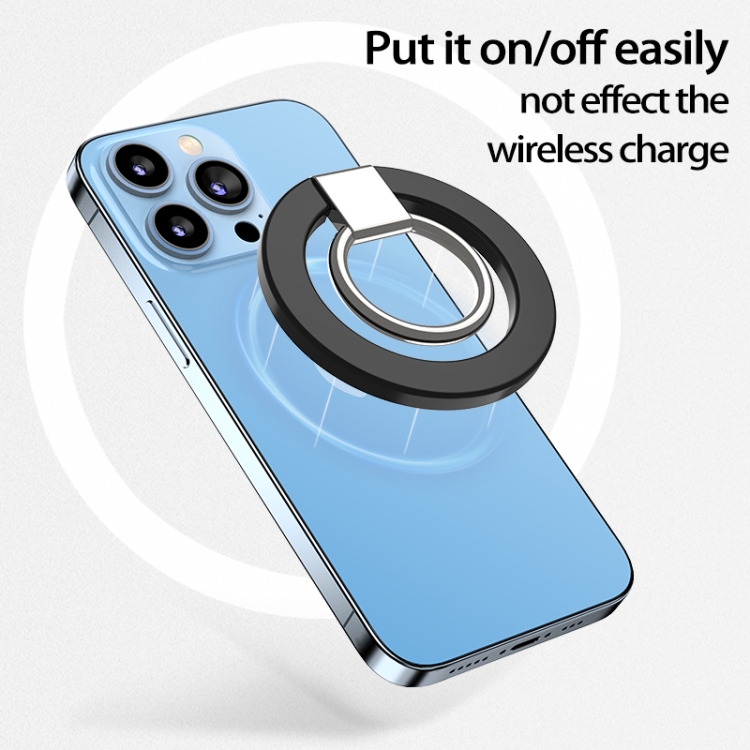 wlons Magnetic 360 Degree Rotatable Mobile Phone Ring Holder(Black) wlons Magnetic 360 Degree Rotatable Mobile Phone Ring Holder(Black)