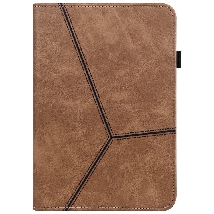 Solid Color Embossed Striped Smart Leather Case For iPad 10.2 2019 / Pro 10.5 inch(Brown) Solid Color Embossed Striped Smart Leather Case For iPad 10.2 2019 / Pro 10.5 inch(Brown)
