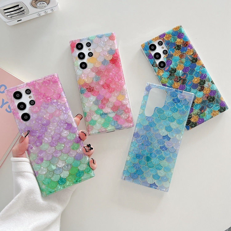 For Samsung Galaxy S22 5G Electroplated Shell Fish Scales TPU Phone Case(Underwater Fish Scales) For Samsung Galaxy S22 5G Electroplated Shell Fish Scales TPU Phone Case(Underwater Fish Scales)