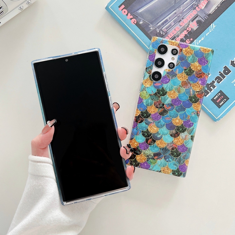 For Samsung Galaxy S22 5G Electroplated Shell Fish Scales TPU Phone Case(Underwater Fish Scales) For Samsung Galaxy S22 5G Electroplated Shell Fish Scales TPU Phone Case(Underwater Fish Scales)