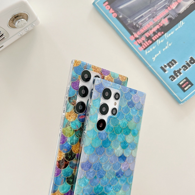 For Samsung Galaxy S22 5G Electroplated Shell Fish Scales TPU Phone Case(Underwater Fish Scales) For Samsung Galaxy S22 5G Electroplated Shell Fish Scales TPU Phone Case(Underwater Fish Scales)
