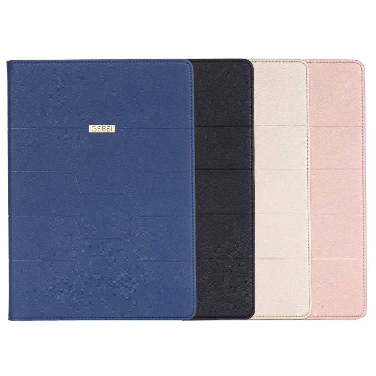 For iPad 9.7 inch (2017) GEBEI PU+TPU Horizontal Flip Leather Case with Holder & Card Slots(Blue) For iPad 9.7 inch (2017) GEBEI PU+TPU Horizontal Flip Leather Case with Holder & Card Slots(Blue)