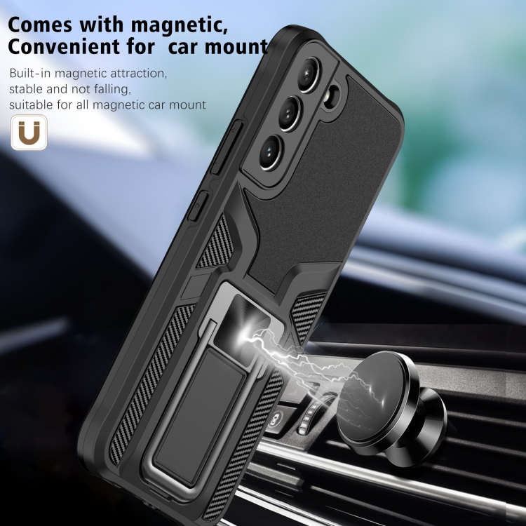 For Samsung Galaxy S22 5G Armor 2 in 1 PC + TPU Magnetic Phone Case(Black) For Samsung Galaxy S22 5G Armor 2 in 1 PC + TPU Magnetic Phone Case(Black)