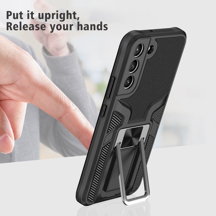For Samsung Galaxy S22 5G Armor 2 in 1 PC + TPU Magnetic Phone Case(Black) For Samsung Galaxy S22 5G Armor 2 in 1 PC + TPU Magnetic Phone Case(Black)