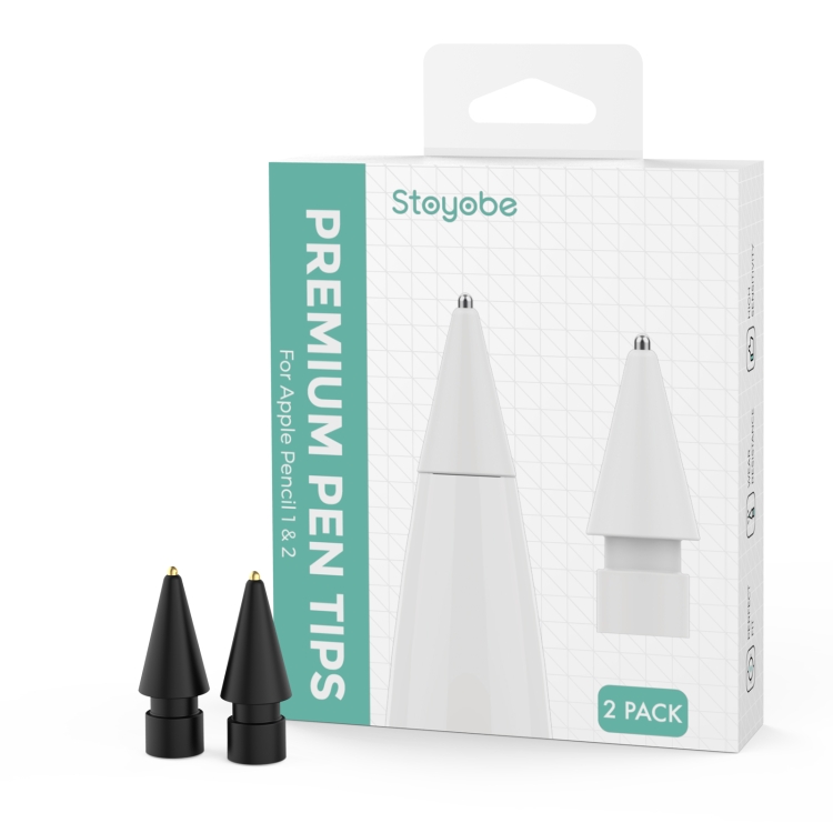 2 PCS / Set DUX DUCIS Stoyobe Premium Pen Tips for Apple Pencil 1 / 2(Black) 2 PCS / Set DUX DUCIS Stoyobe Premium Pen Tips for Apple Pencil 1 / 2(Black)