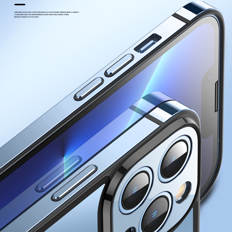 For iPhone 13 AG HD Glass Phone Case(Yuanfeng Blue) For iPhone 13 AG HD Glass Phone Case(Yuanfeng Blue)