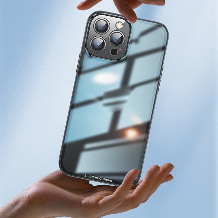 For iPhone 13 AG HD Glass Phone Case(Yuanfeng Blue) For iPhone 13 AG HD Glass Phone Case(Yuanfeng Blue)
