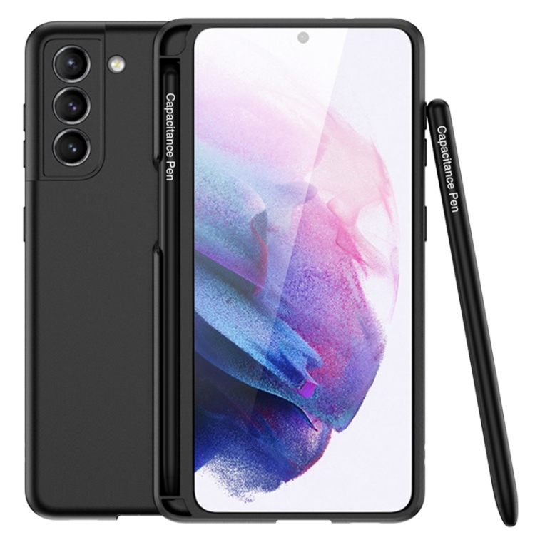 For Samsung Galaxy S21+ 5G GKK Ultra-thin Skin Feel Phone Case with Side Pen Slot & Stylus(Pink) For Samsung Galaxy S21+ 5G GKK Ultra-thin Skin Feel Phone Case with Side Pen Slot & Stylus(Pink)