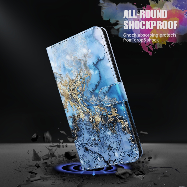 Dành cho Samsung Galaxy A52 5G / A52S 5G Mẫu vẽ tranh 3D TPU + Ốp lưng điện  thoại PU (Dải Ngân hà)