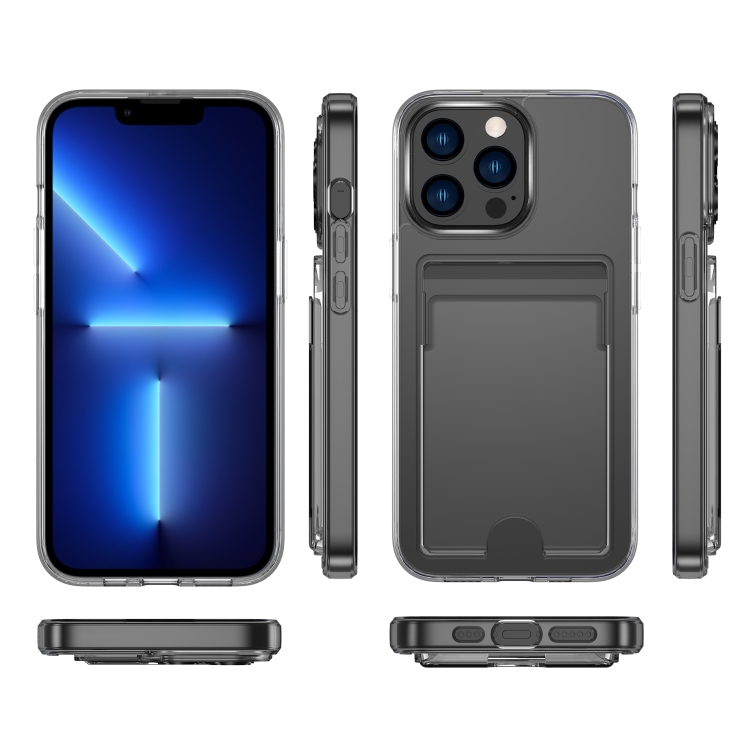 Card PC+TPU Phone Case For iPhone 13 Pro Max(Transparent) Card PC+TPU Phone Case For iPhone 13 Pro Max(Transparent)