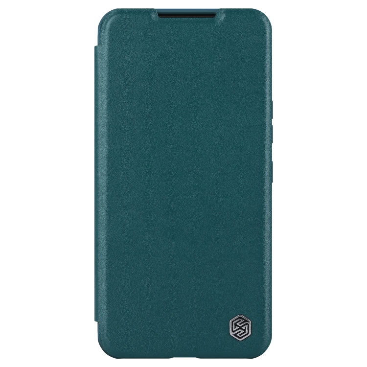 For Samsung Galaxy S22 5G NILLKIN QIN Series Pro Sliding Camera Cover Design Leather Phone Case(Green) For Samsung Galaxy S22 5G NILLKIN QIN Series Pro Sliding Camera Cover Design Leather Phone Case(Green)