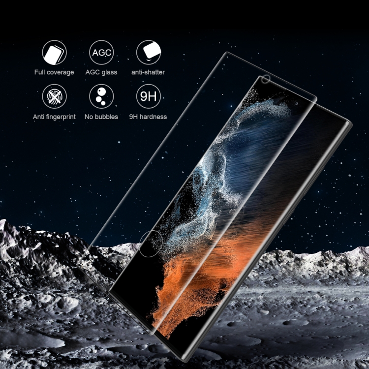 For Samsung Galaxy S22 Ultra 5G NILLKIN 3D CP+MAX Anti-Explosion Full  Coverage Tempered Glass Film