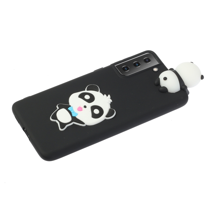 For Samsung Galaxy S22+ 5G Shockproof 3D Lying Cartoon TPU Phone Case(Panda with Blue Bow) For Samsung Galaxy S22+ 5G Shockproof 3D Lying Cartoon TPU Phone Case(Panda with Blue Bow)