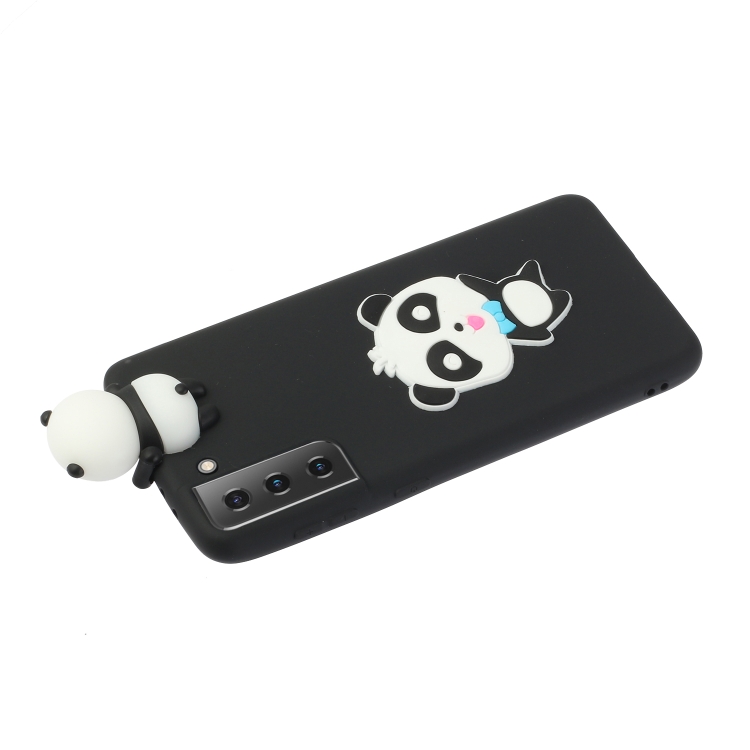 For Samsung Galaxy S22+ 5G Shockproof 3D Lying Cartoon TPU Phone Case(Panda with Blue Bow) For Samsung Galaxy S22+ 5G Shockproof 3D Lying Cartoon TPU Phone Case(Panda with Blue Bow)