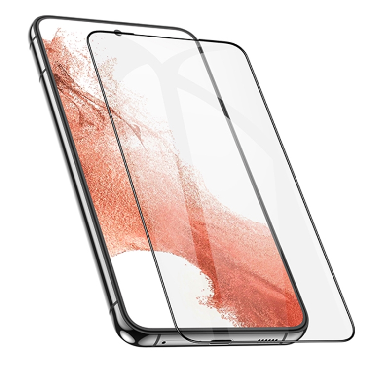 For Samsung Galaxy S22 5G HOCO G1 0.33mm 2.5D Flash Attach Full Screen Silk Screen HD Tempered Glass Film(Black)