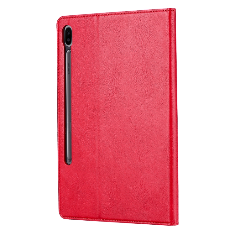 Para Samsung Galaxy Tab S8 X700 Wead Sky Skin Texture Flip Tablet Funda de cuero (rojo) - 2