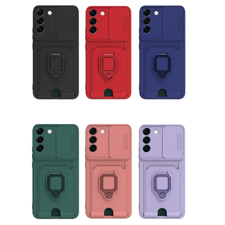 For Samsung Galaxy S22 5G Sliding Camera Cover Design TPU Phone Case(Black) For Samsung Galaxy S22 5G Sliding Camera Cover Design TPU Phone Case(Black)