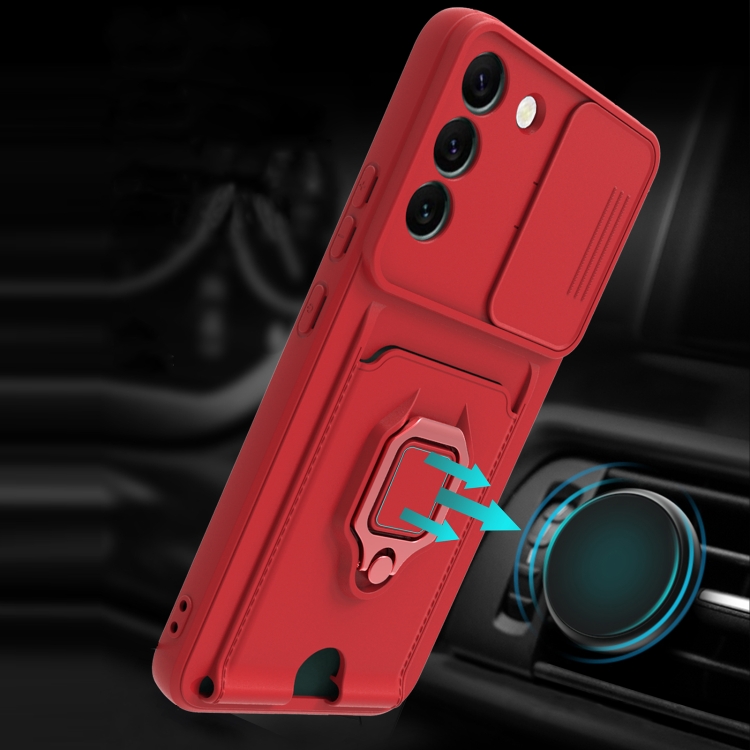 For Samsung Galaxy S22 5G Sliding Camera Cover Design TPU Phone Case(Black) For Samsung Galaxy S22 5G Sliding Camera Cover Design TPU Phone Case(Black)