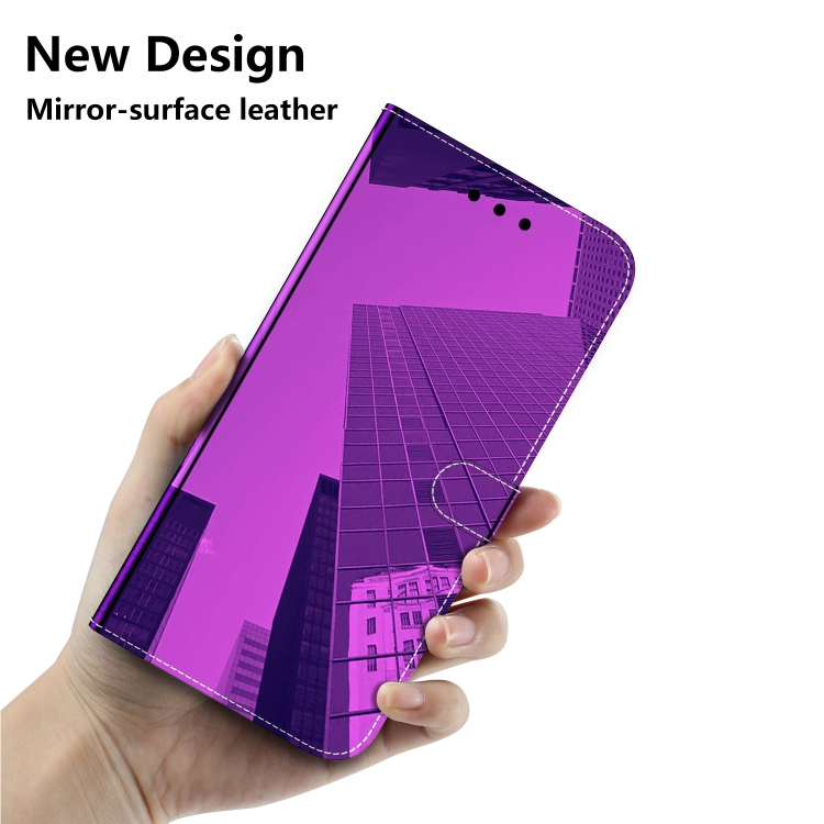 Para Xiaomi Redmi 10A Emitated Mirror Spirit Surface Funda telefónica  (púrpura)