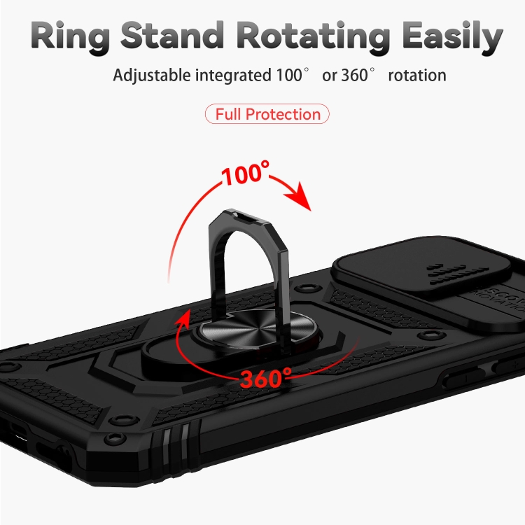 For iPhone SE 2022 / SE 2020 / 8 / 7 / 6 Sliding Camshield Holder Phone Case(Black) For iPhone SE 2022 / SE 2020 / 8 / 7 / 6 Sliding Camshield Holder Phone Case(Black)