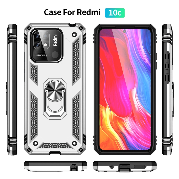 Para Xiaomi Redmi 10c Colorful Series Acrylic + TPU Funda telefónica (Negro)